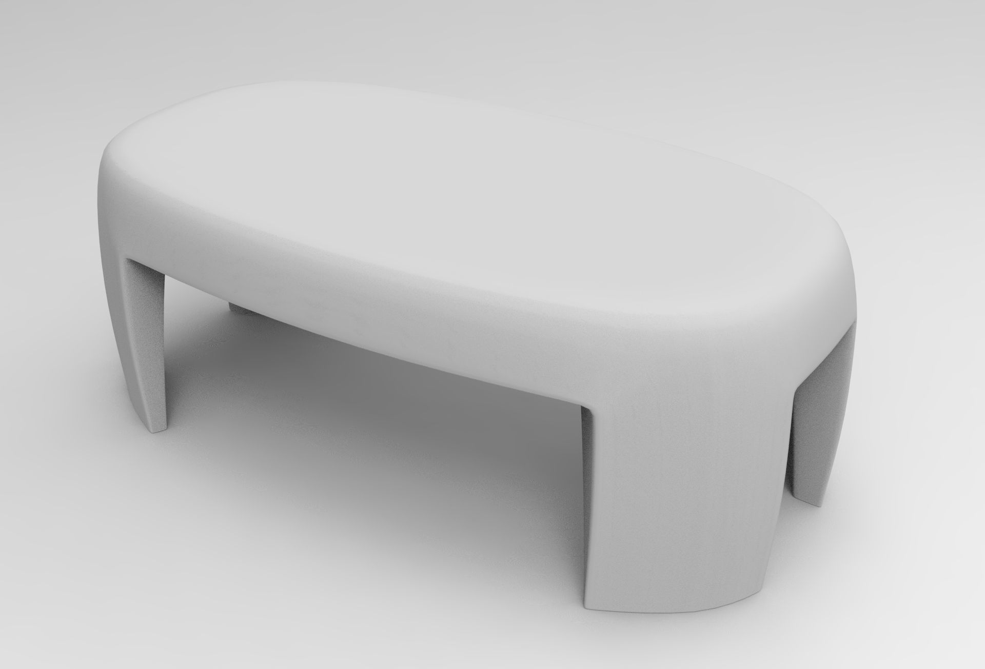 Lea Coffee Table Low-poly 3D model_7