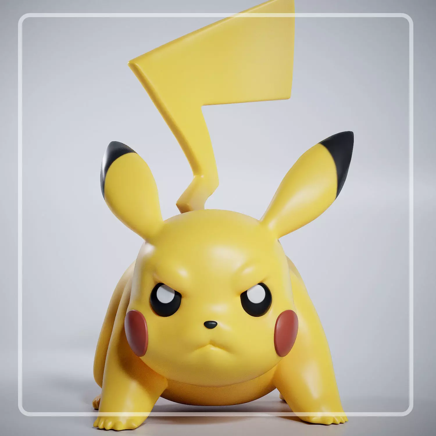 Pikachu  3D print model_0