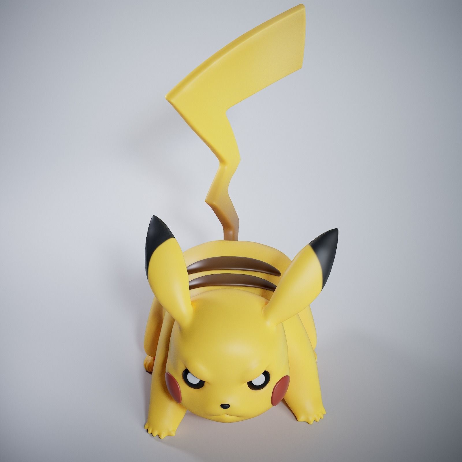 Pikachu  3D print model_3