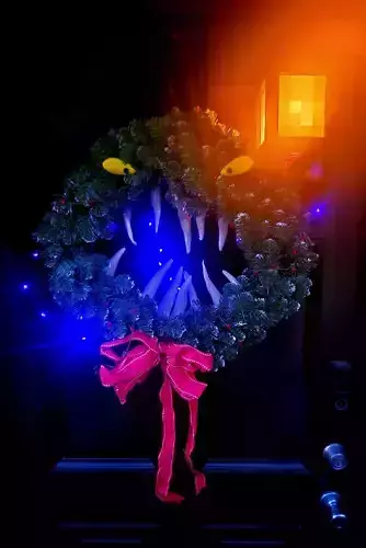 Nightmare Before Christmas Wreath 3D print model Nightmare Before Christmas Wreath 3D print model
