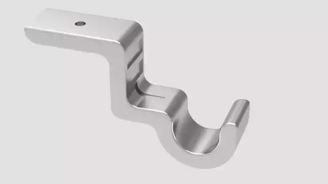 Ceiling Curtain rod holder 3D print model