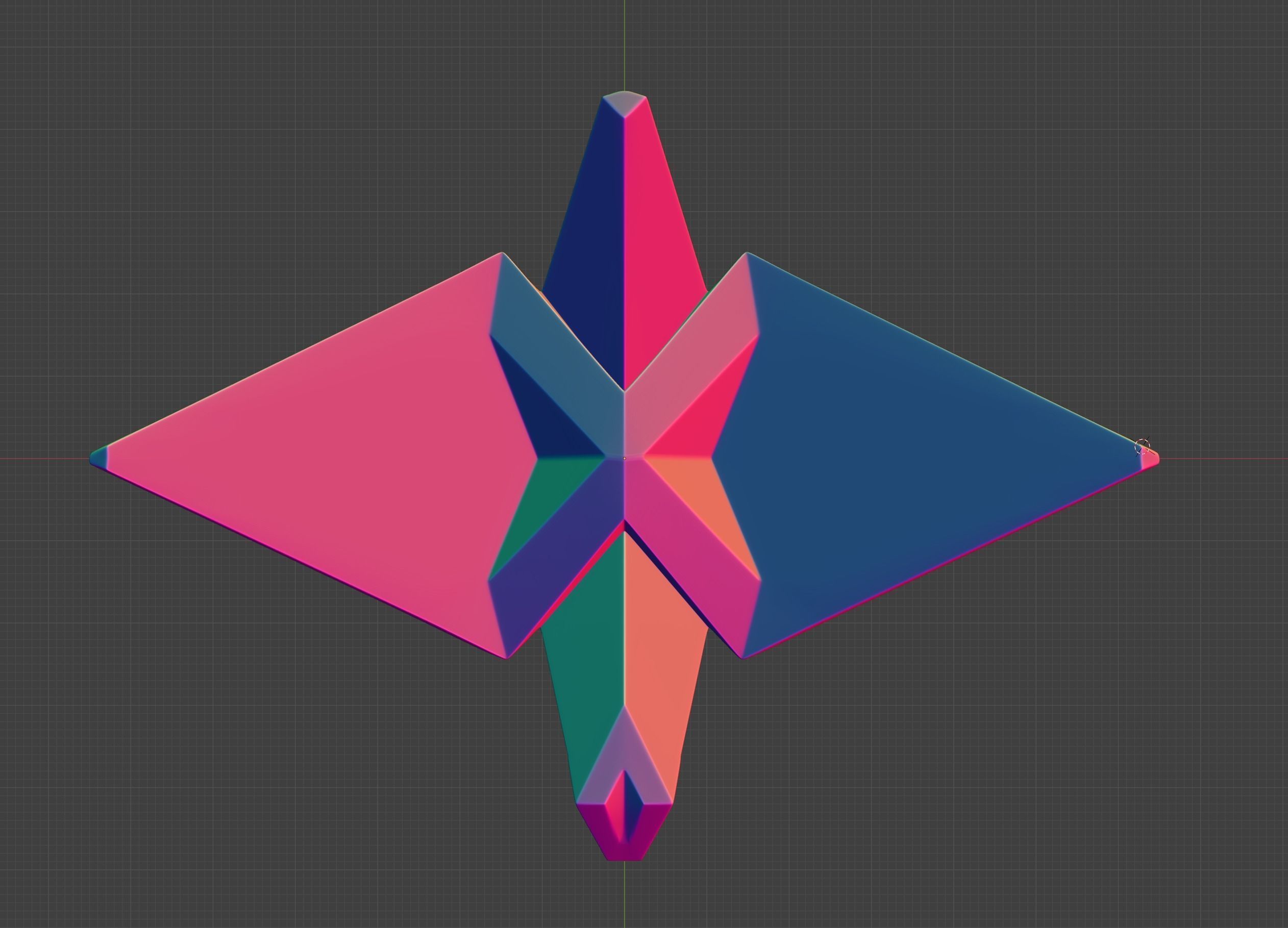 Paper origami crane STL 3D print model_3