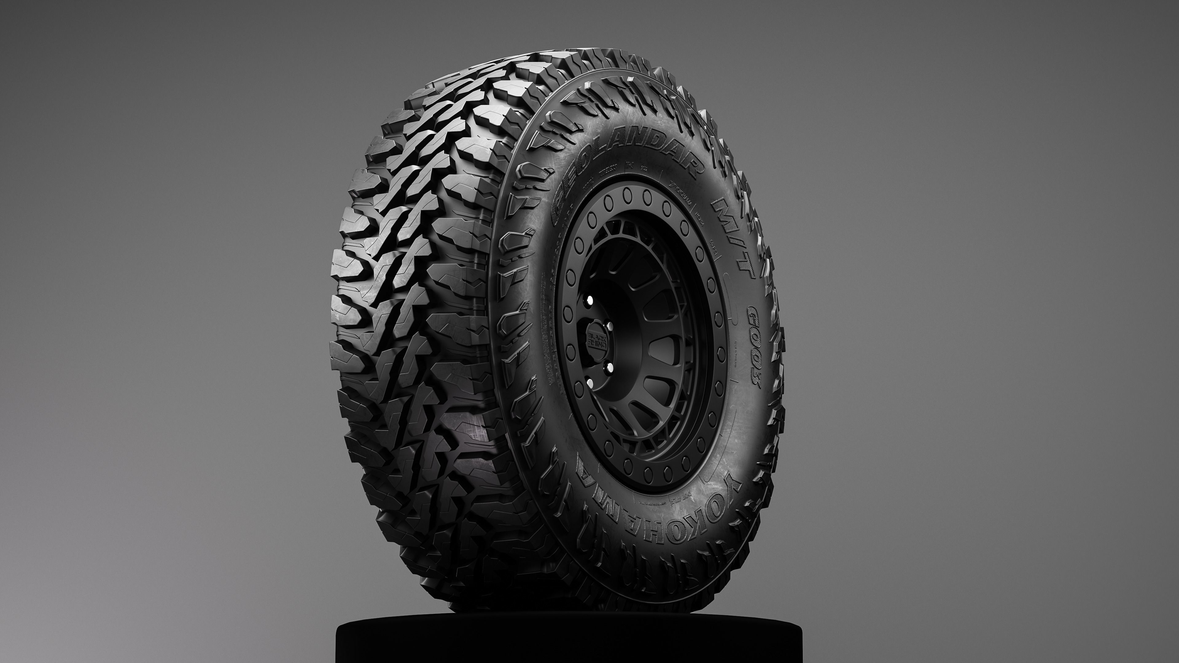 Yokohama Geolander MT G003 Offroad Tire 3D model_1