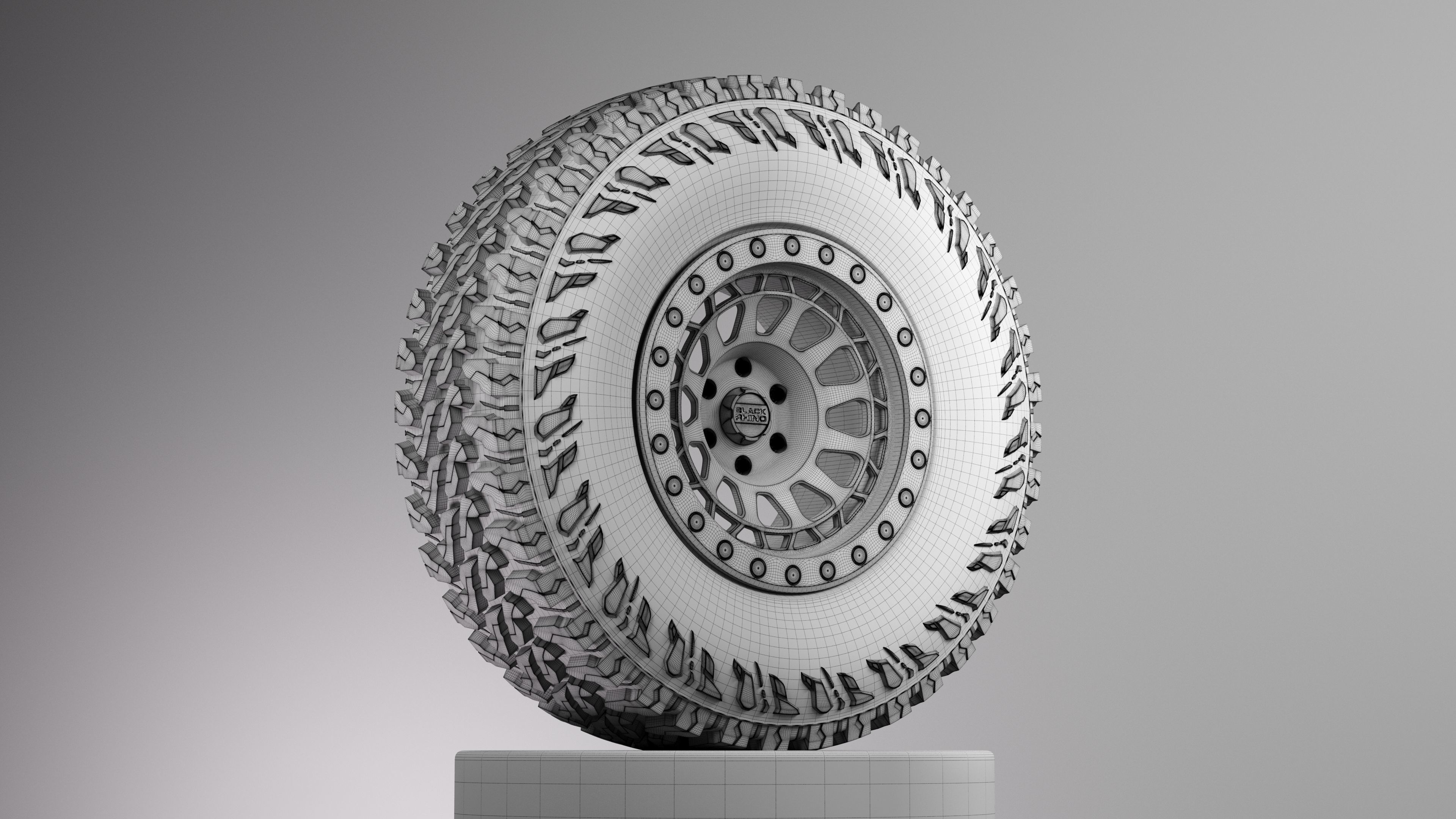 Yokohama Geolander MT G003 Offroad Tire 3D model_6