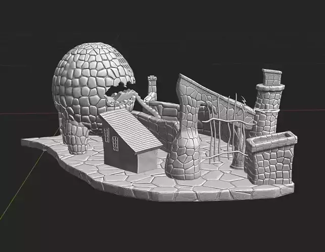 Lizard House - Halloween Town Project 3D Print Model 3D print model