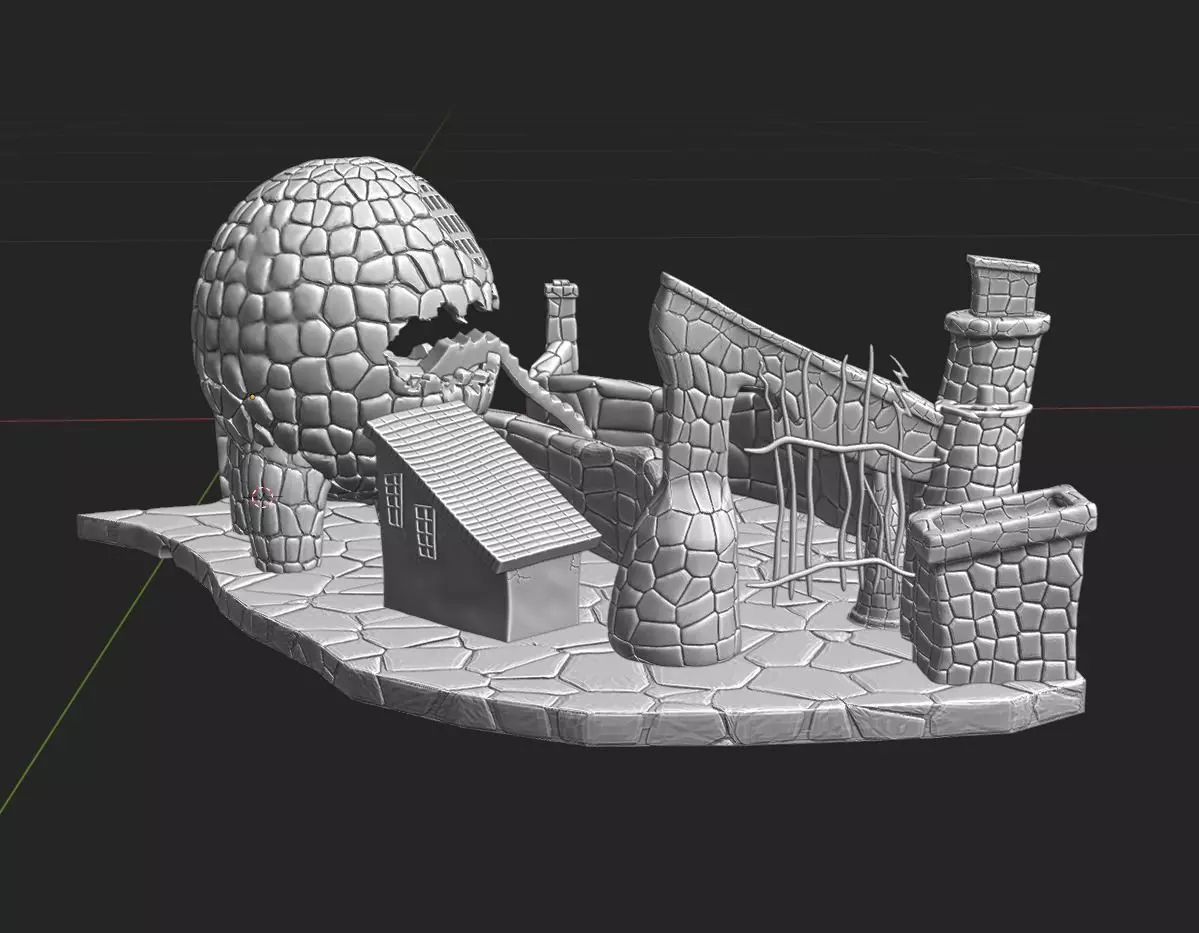 Lizard House - Halloween Town Project 3D Print Model 3D print model_0