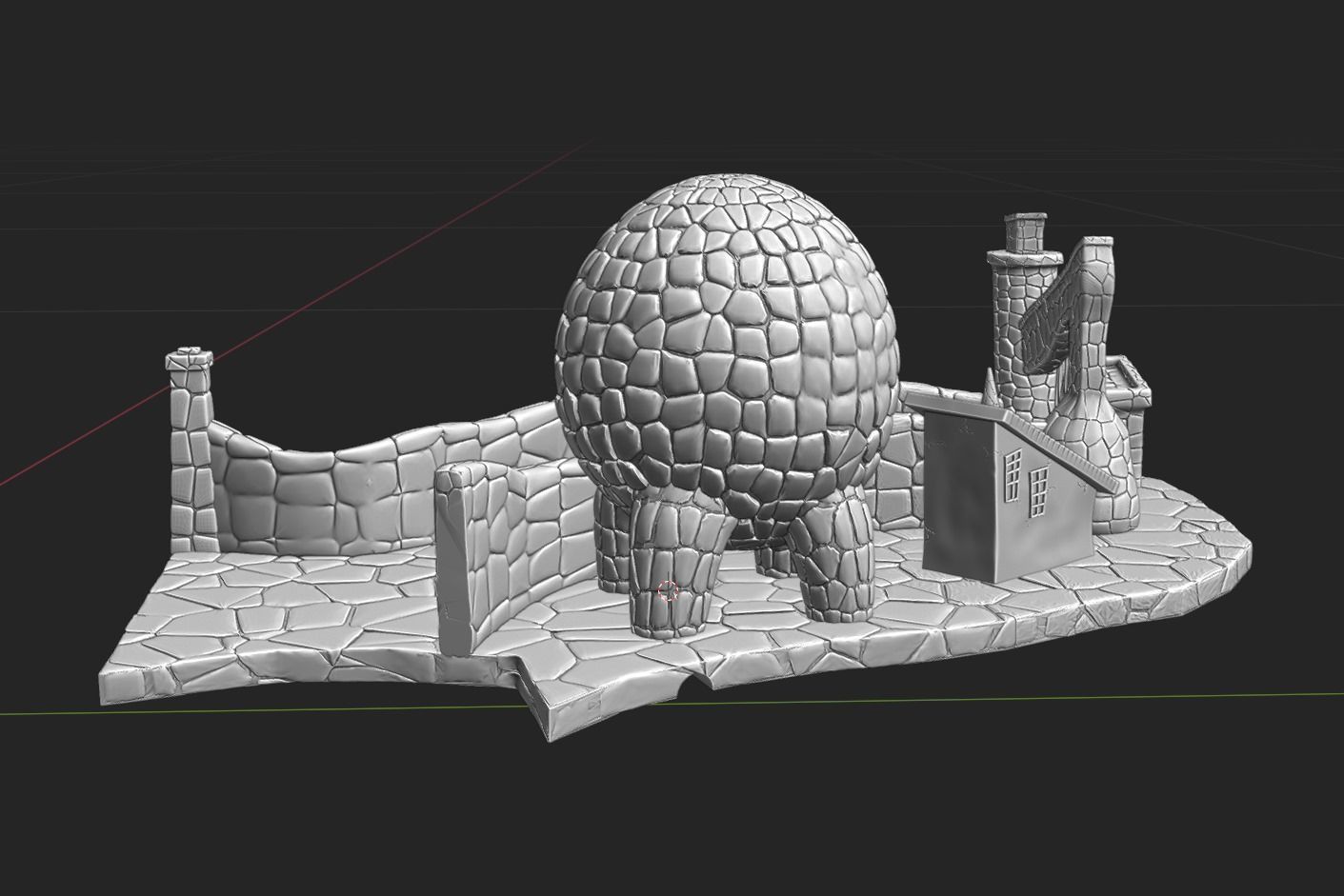 Lizard House - Halloween Town Project 3D Print Model 3D print model_3