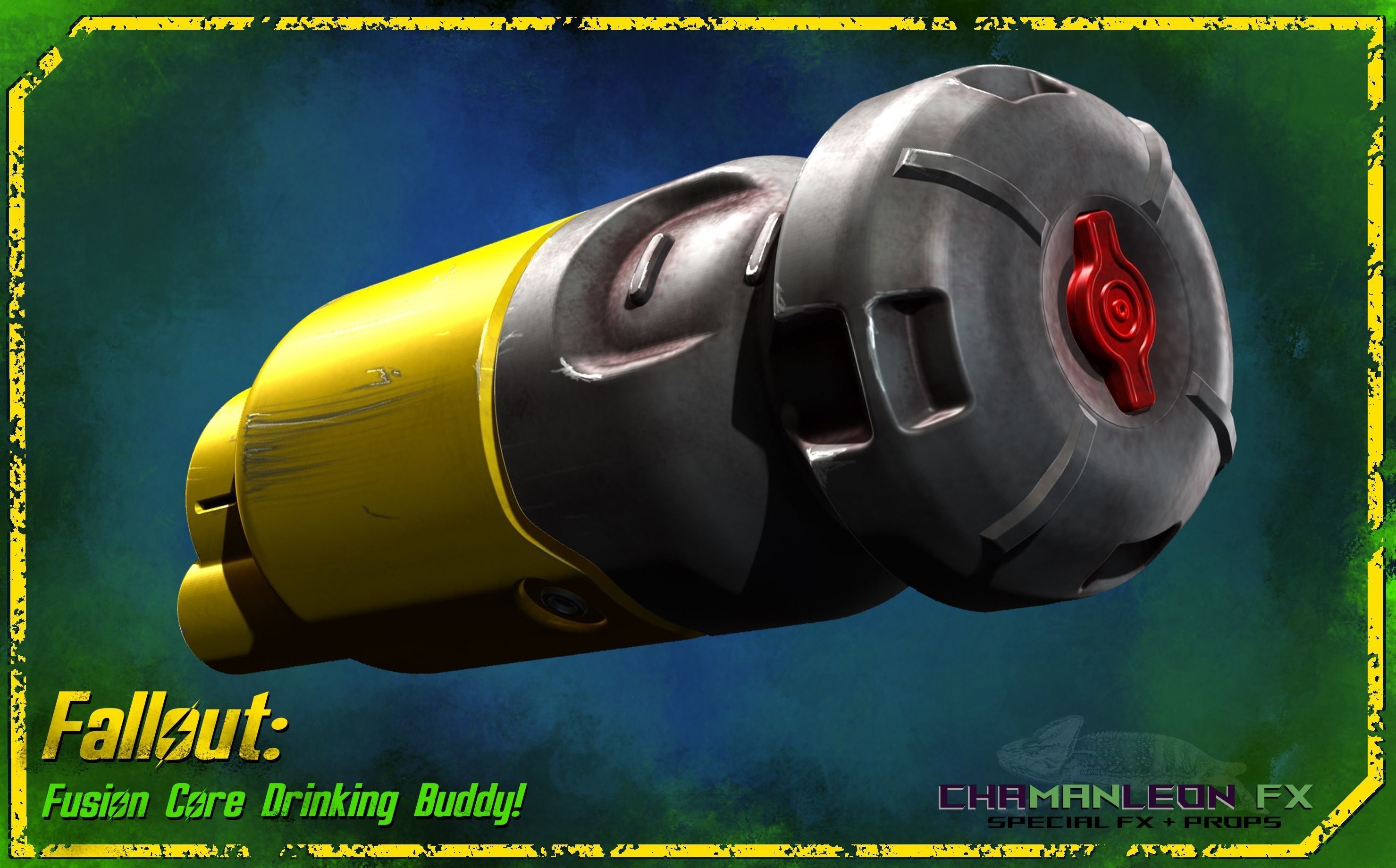 Fallout 4 Fusion Core Drinking Buddy Cosplay Prop 3D print model_5