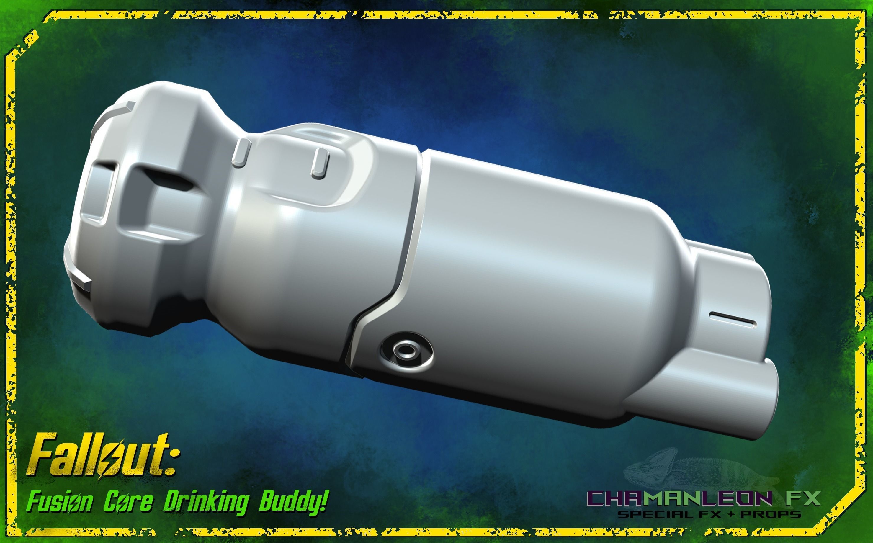 Fallout 4 Fusion Core Drinking Buddy Cosplay Prop 3D print model_9