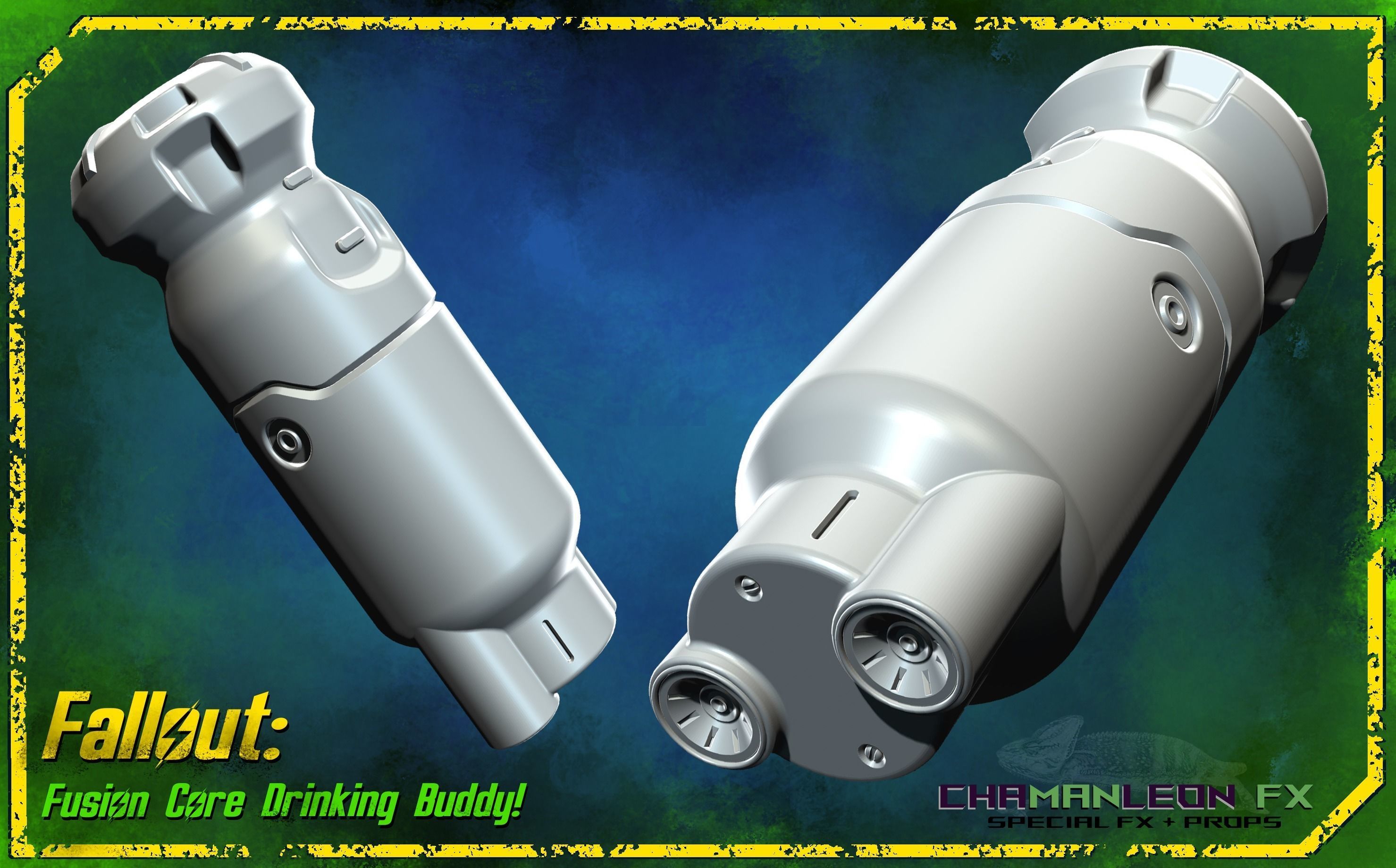 Fallout 4 Fusion Core Drinking Buddy Cosplay Prop 3D print model_6