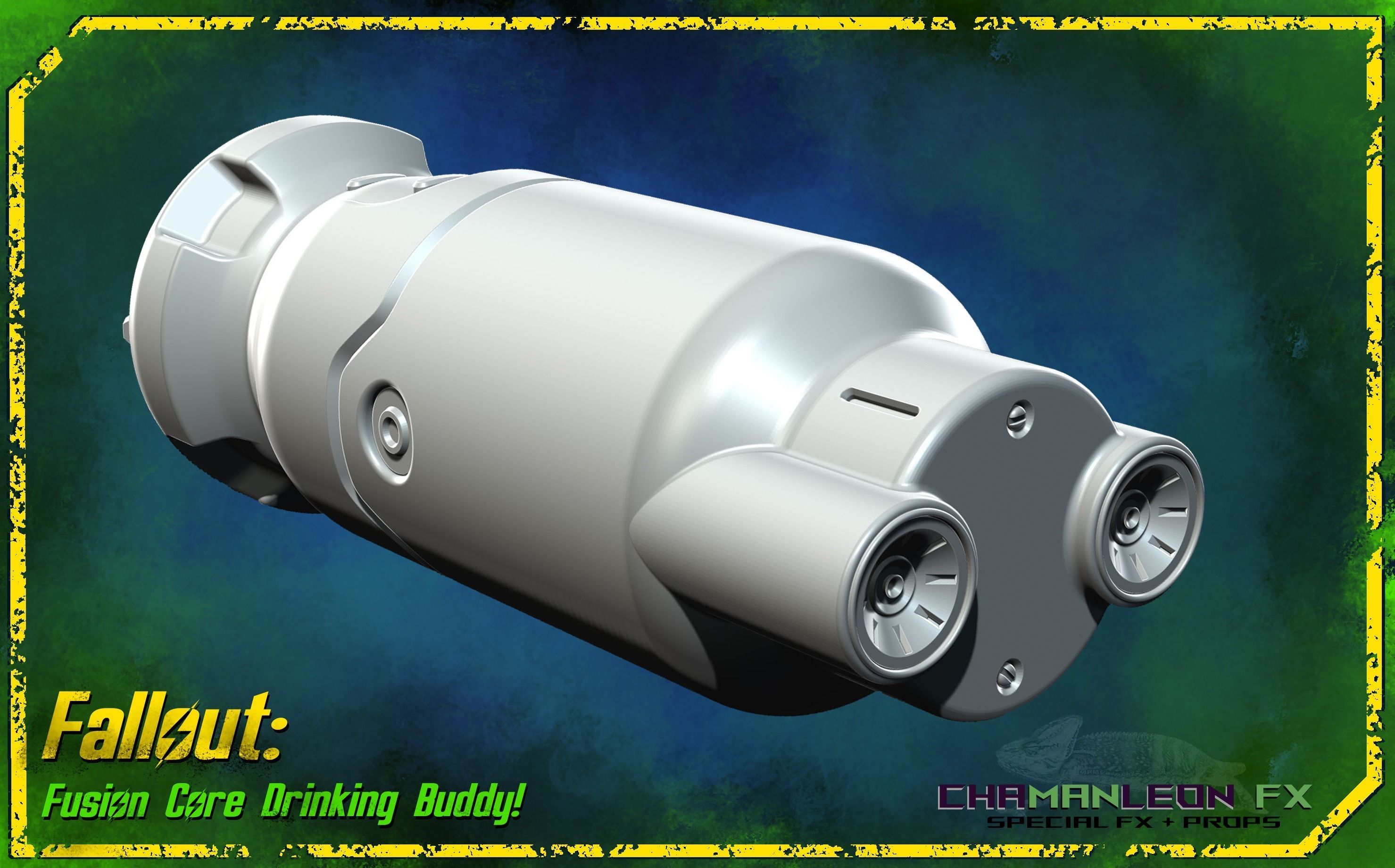 Fallout 4 Fusion Core Drinking Buddy Cosplay Prop 3D print model_8