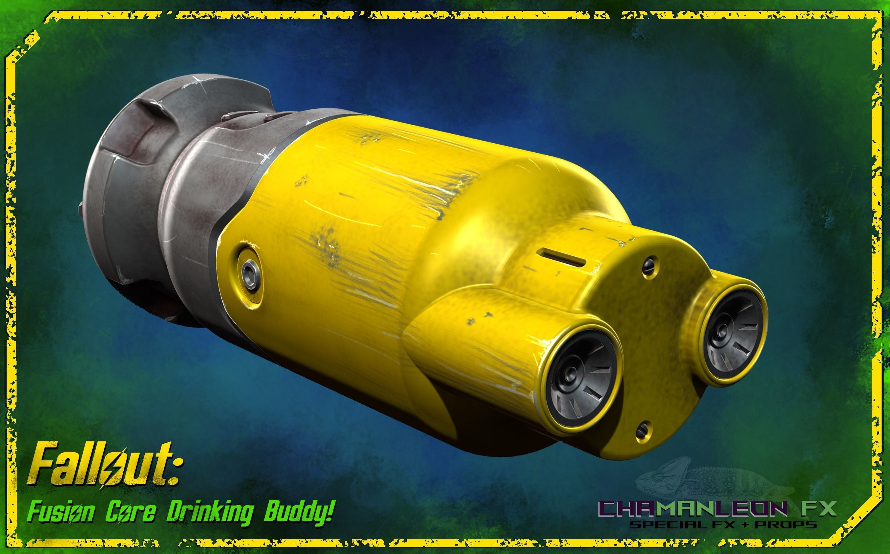 Fallout 4 Fusion Core Drinking Buddy Cosplay Prop 3D print model_3