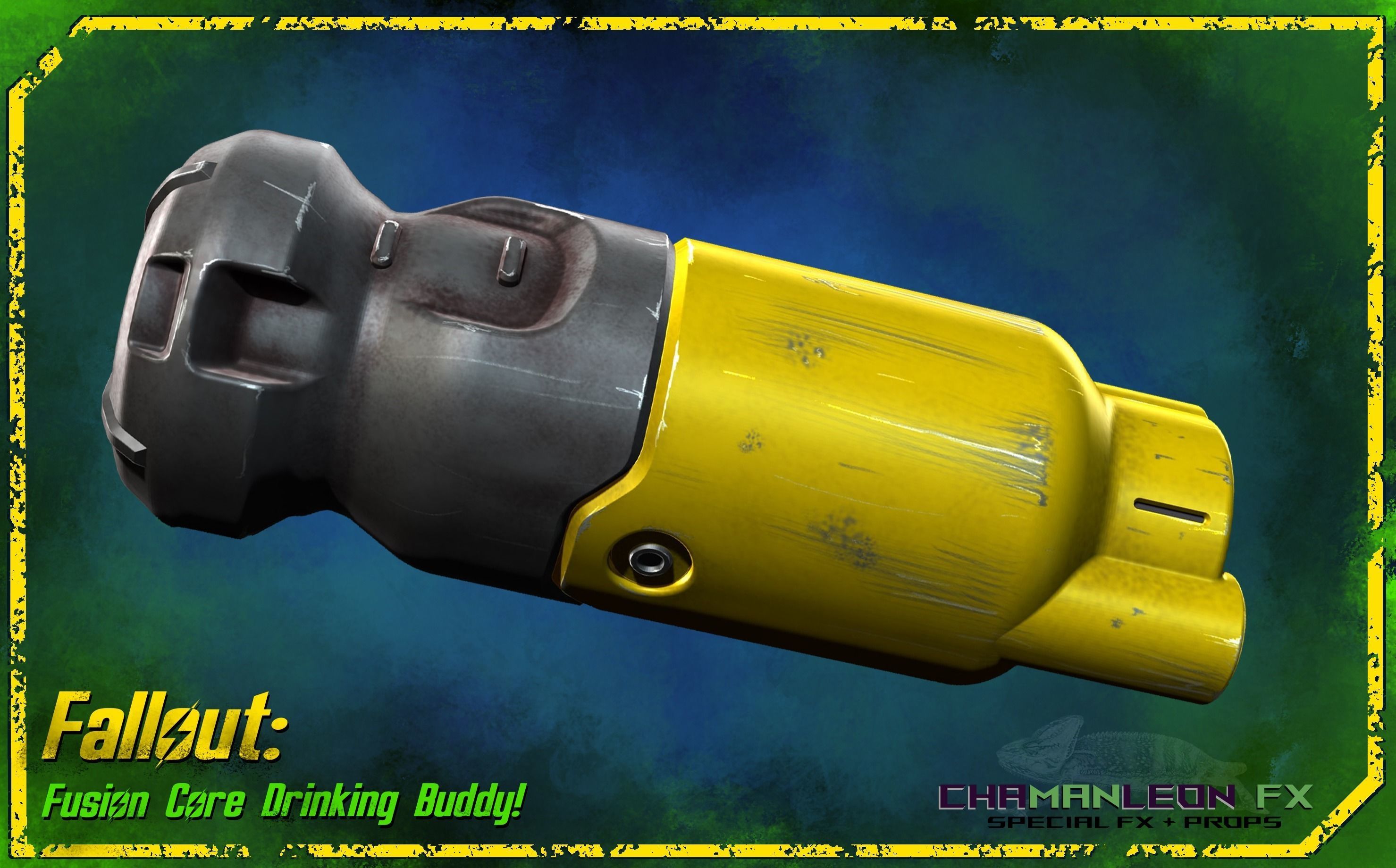 Fallout 4 Fusion Core Drinking Buddy Cosplay Prop 3D print model_4