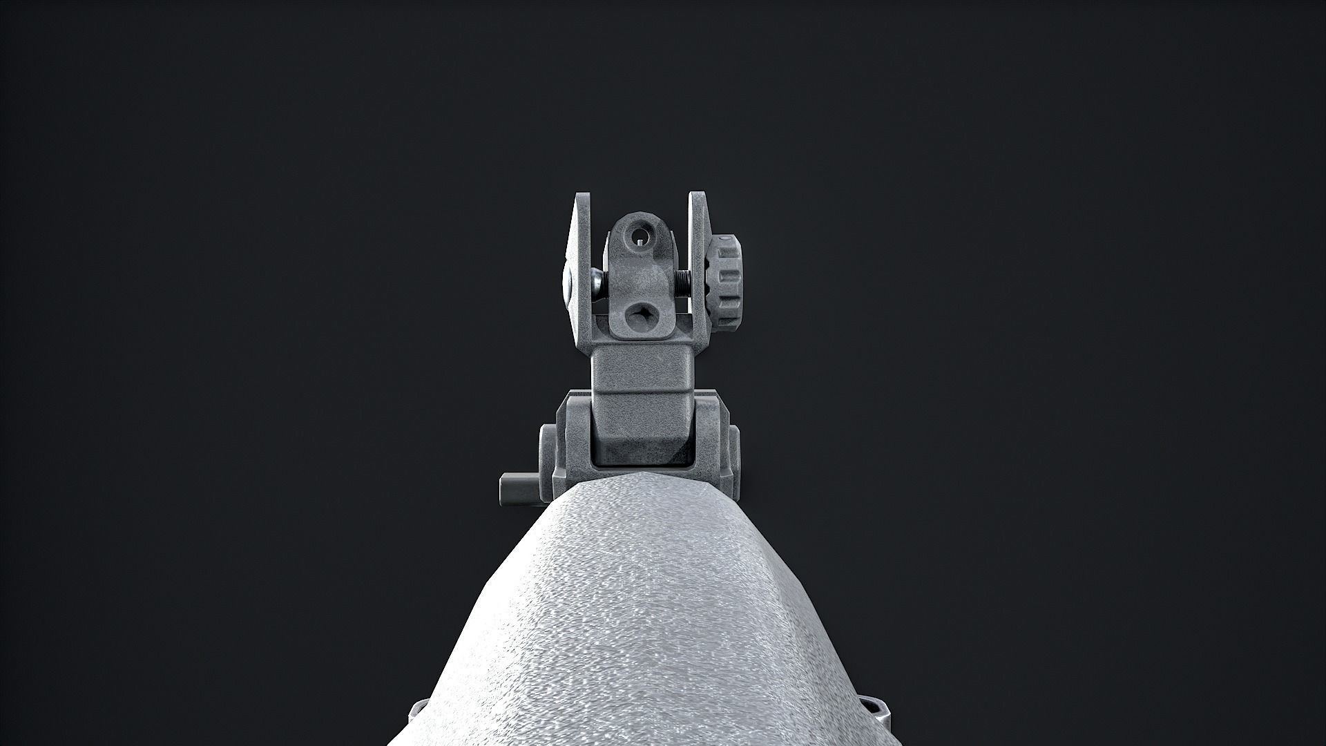 Modern Assault Rifle Low-poly 3D model_17
