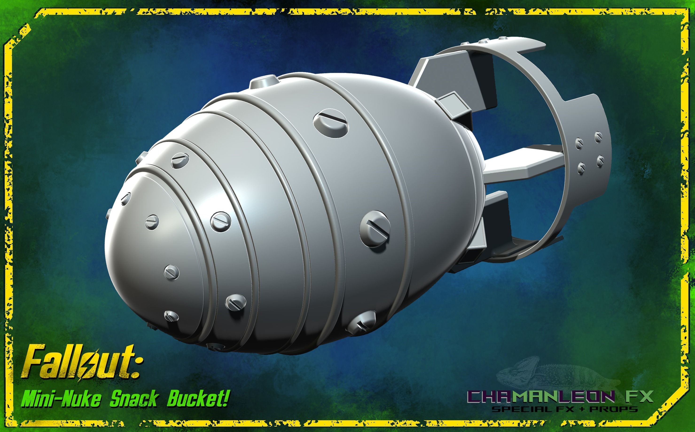 Fallout 4 Mini-Nuke Snack Bucket Cosplay Prop 3D print model_5