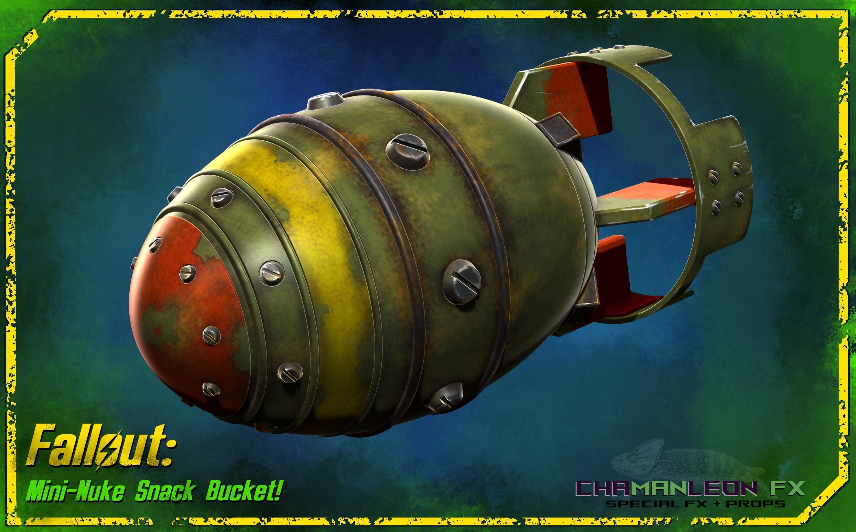 Fallout 4 Mini-Nuke Snack Bucket Cosplay Prop 3D print model_1