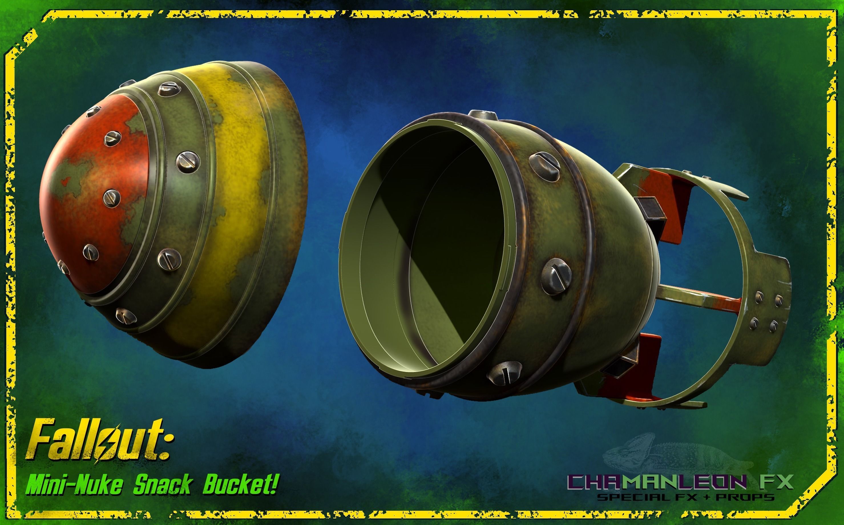 Fallout 4 Mini-Nuke Snack Bucket Cosplay Prop 3D print model_2