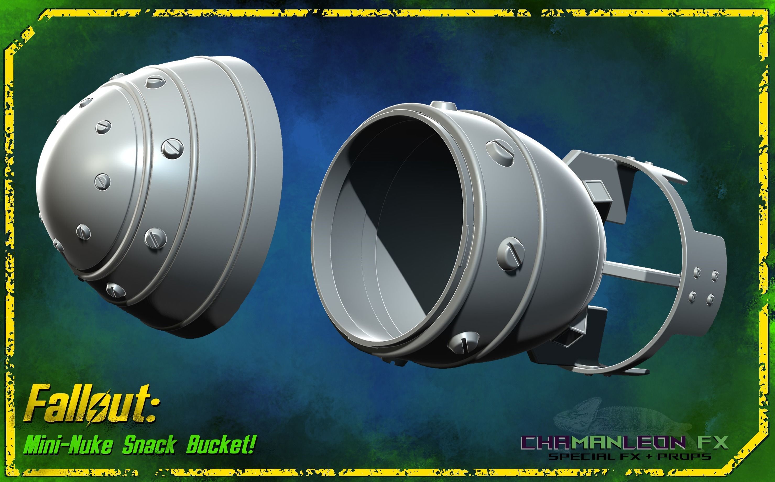 Fallout 4 Mini-Nuke Snack Bucket Cosplay Prop 3D print model_6