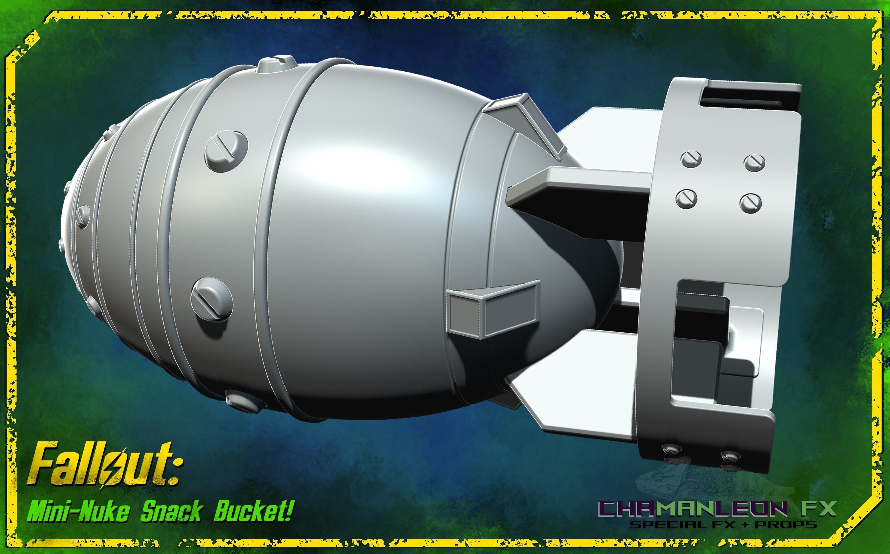 Fallout 4 Mini-Nuke Snack Bucket Cosplay Prop 3D print model_4