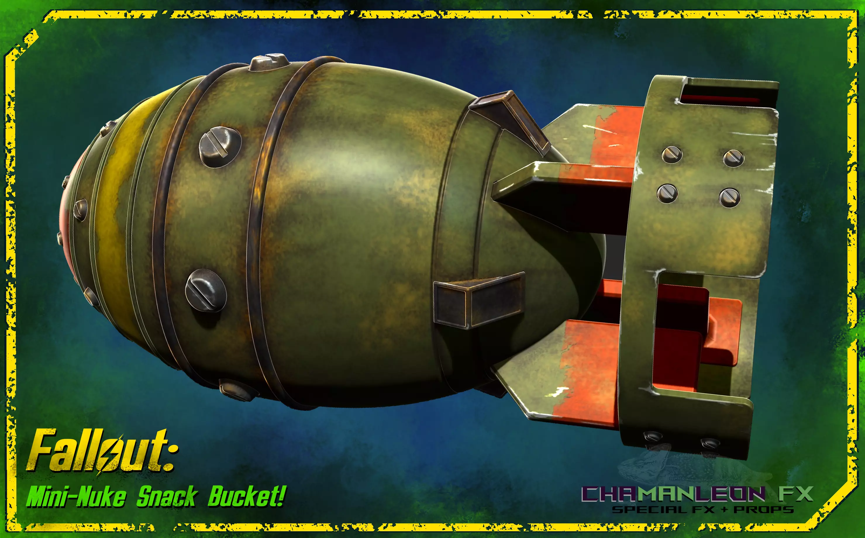 Fallout 4 Mini-Nuke Snack Bucket Cosplay Prop 3D print model_0