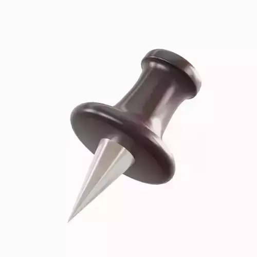Pushpin 07 Low-poly 3D model