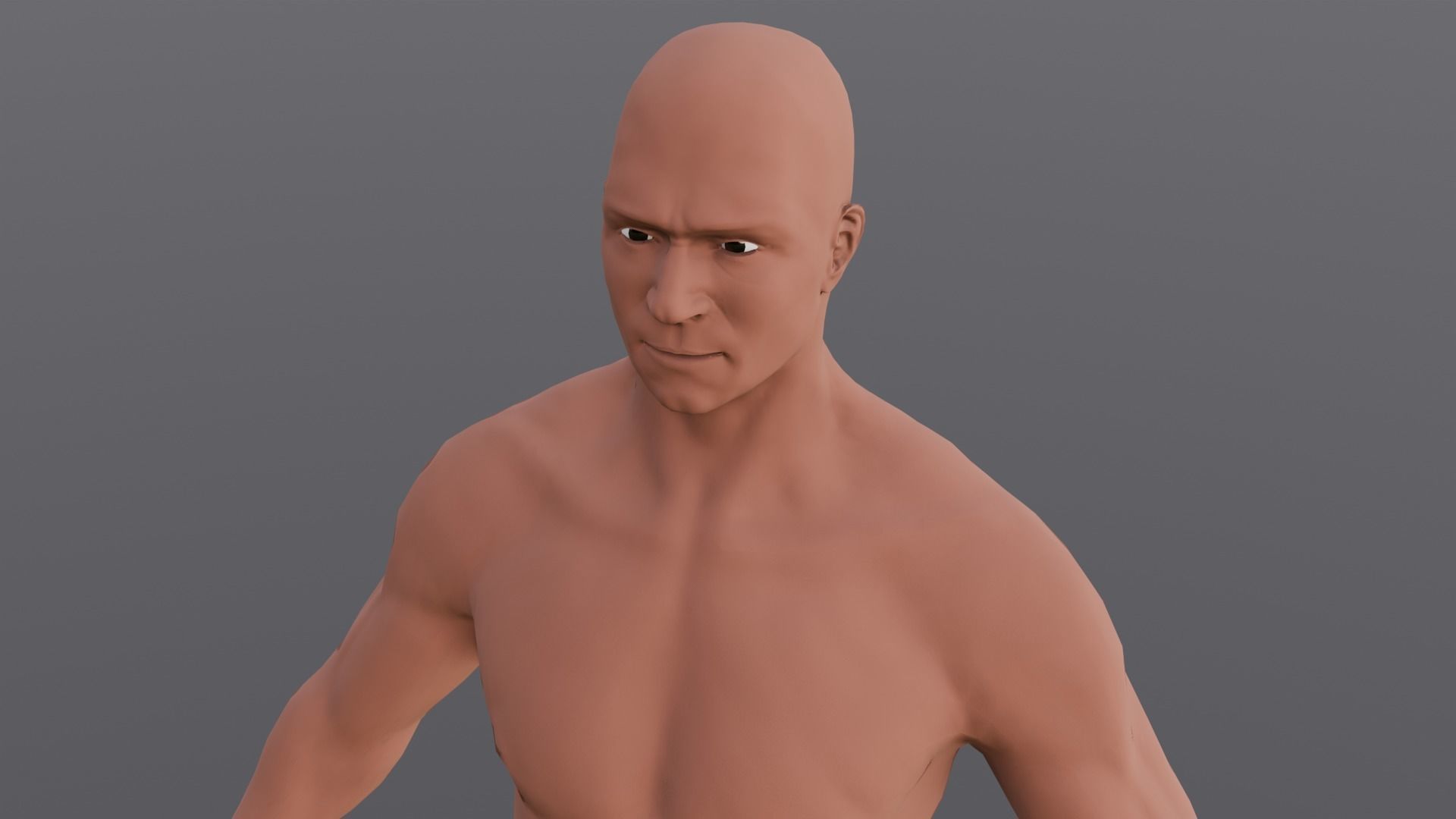 Male Base Pack 3D Model Low-poly 3D model_2