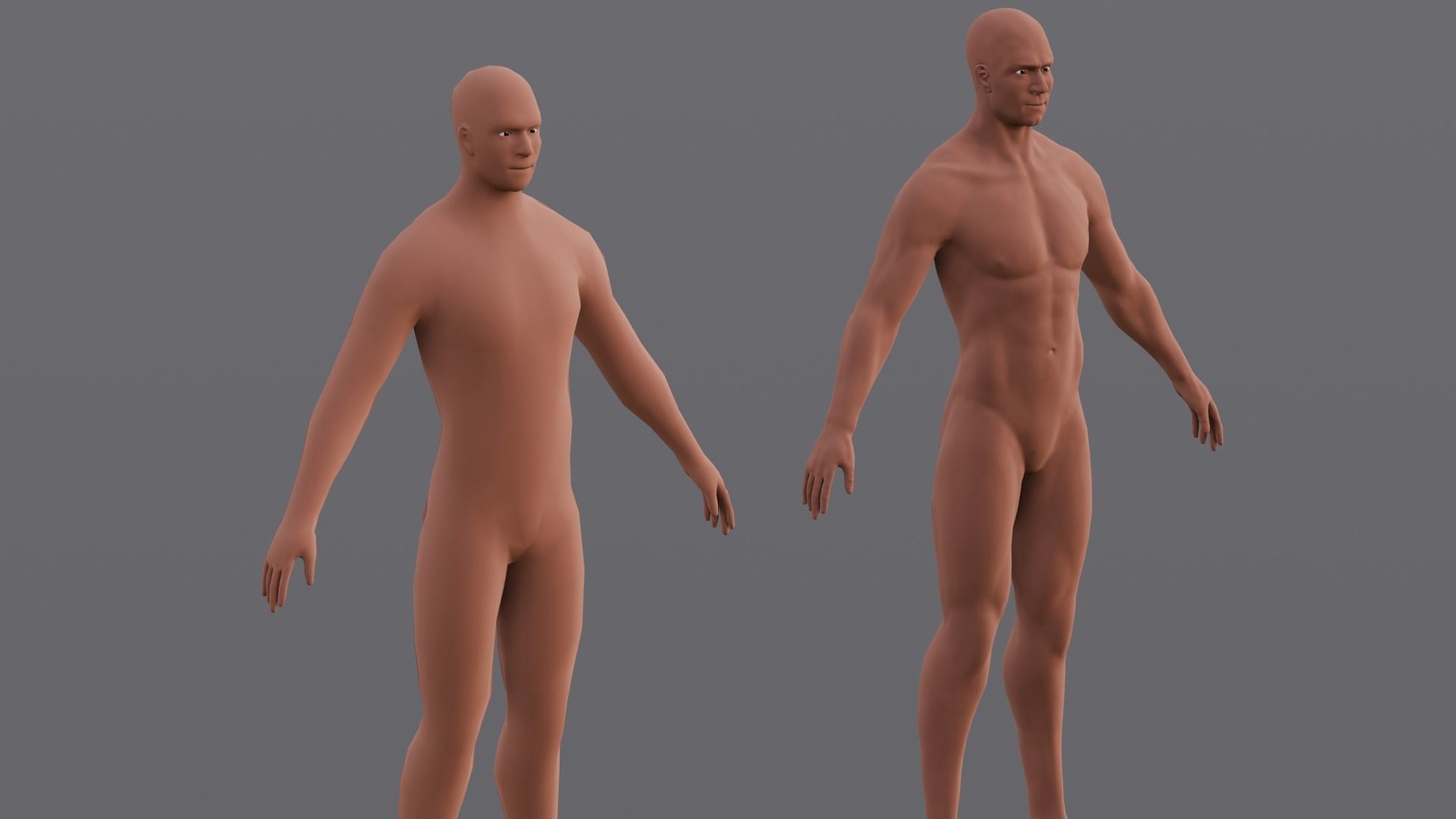 Male Base Pack 3D Model Low-poly 3D model_18