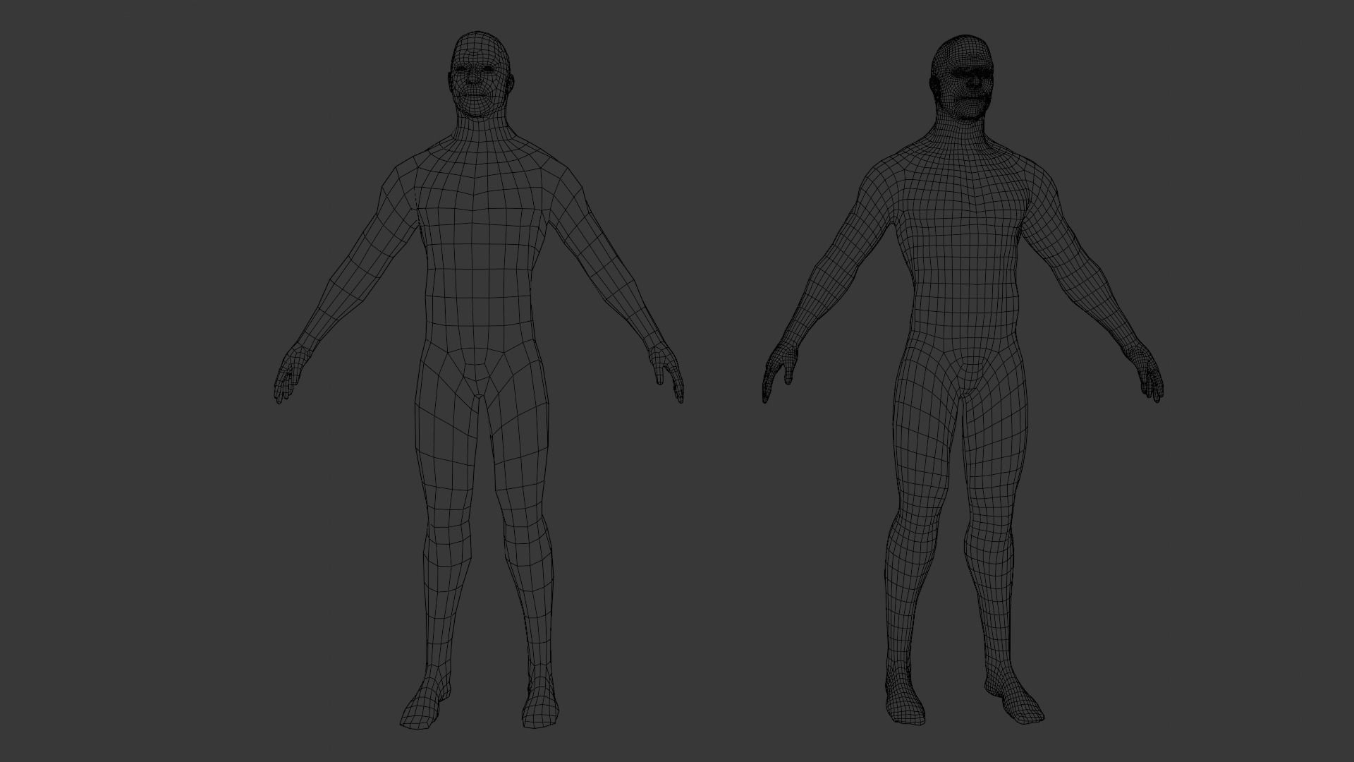 Male Base Pack 3D Model Low-poly 3D model_12