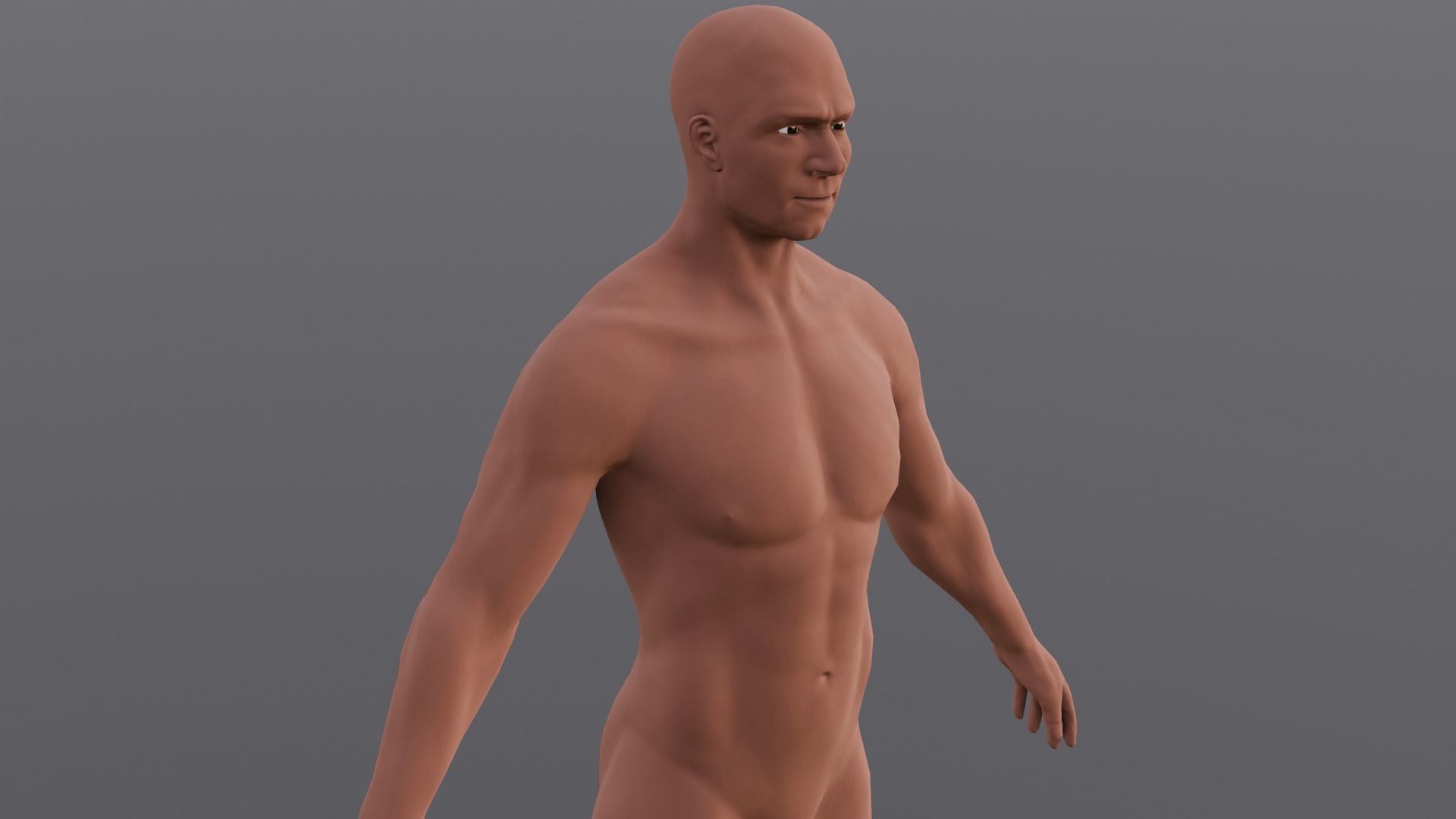 Male Base Pack 3D Model Low-poly 3D model_1