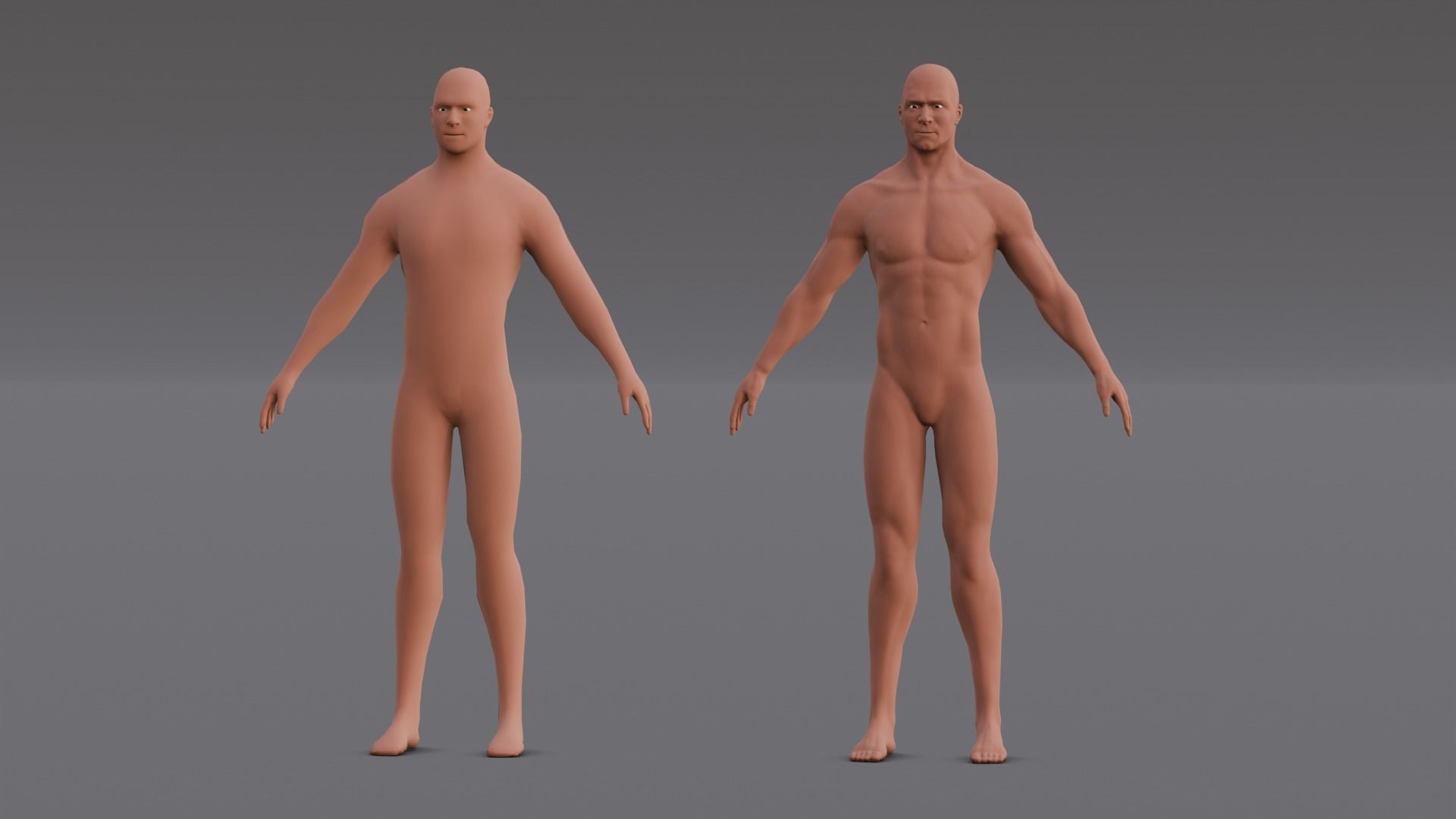 Male Base Pack 3D Model Low-poly 3D model_21