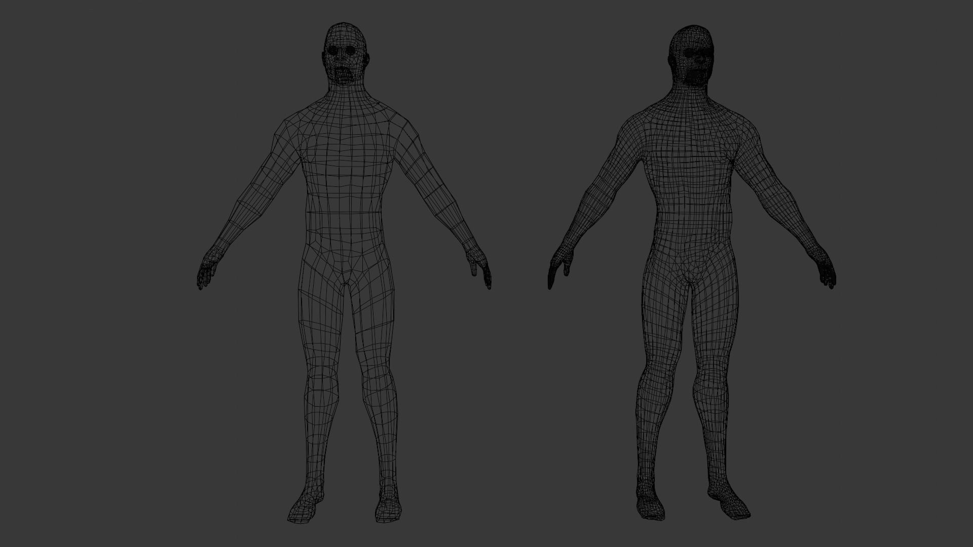 Male Base Pack 3D Model Low-poly 3D model_11