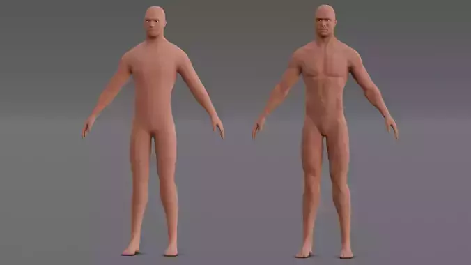 Male Base Pack 3D Model