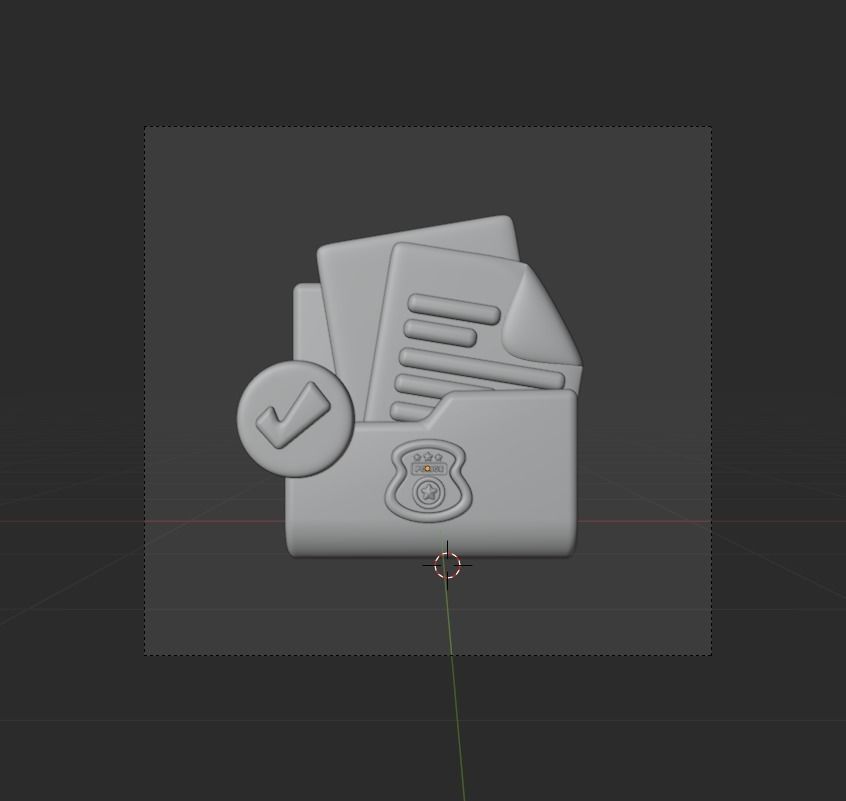 Law and Justice 3d Illustration  Icon Pack  3D model_82