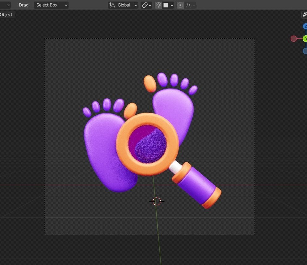 Law and Justice 3d Illustration  Icon Pack  3D model_22