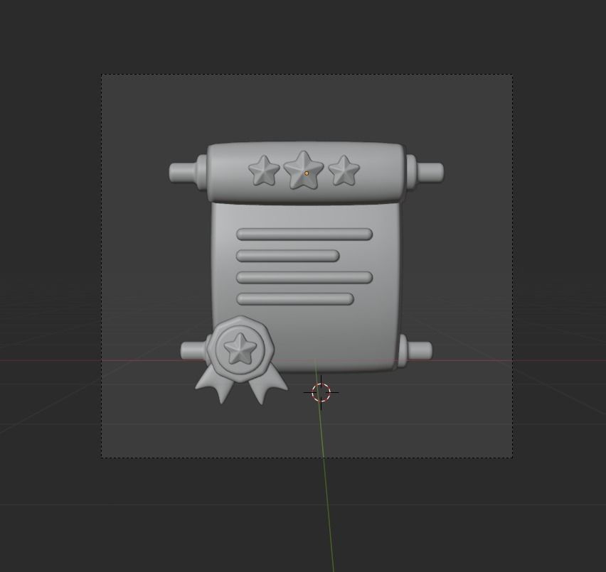 Law and Justice 3d Illustration  Icon Pack  3D model_10