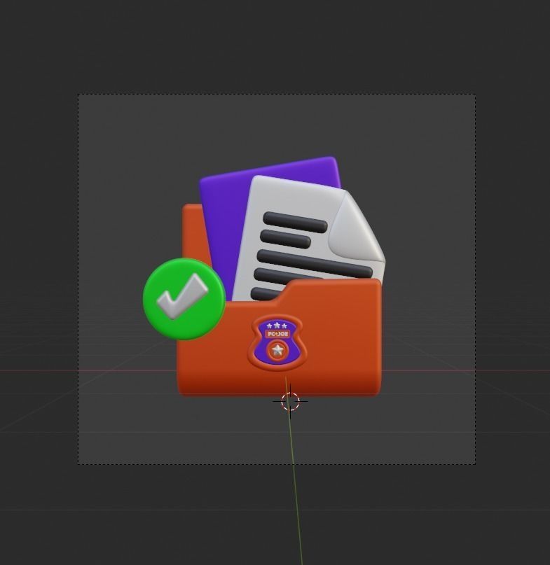 Law and Justice 3d Illustration  Icon Pack  3D model_83