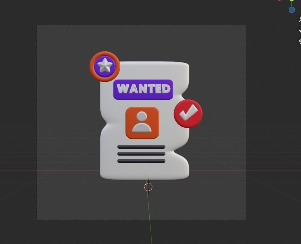 Law and Justice 3d Illustration  Icon Pack  3D model_59