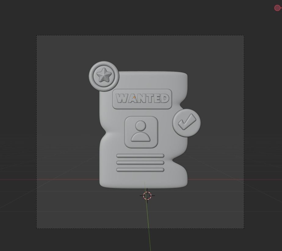 Law and Justice 3d Illustration  Icon Pack  3D model_58