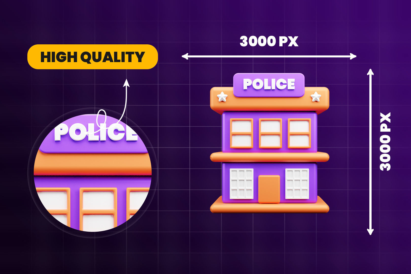 Law and Justice 3d Illustration  Icon Pack  3D model_5