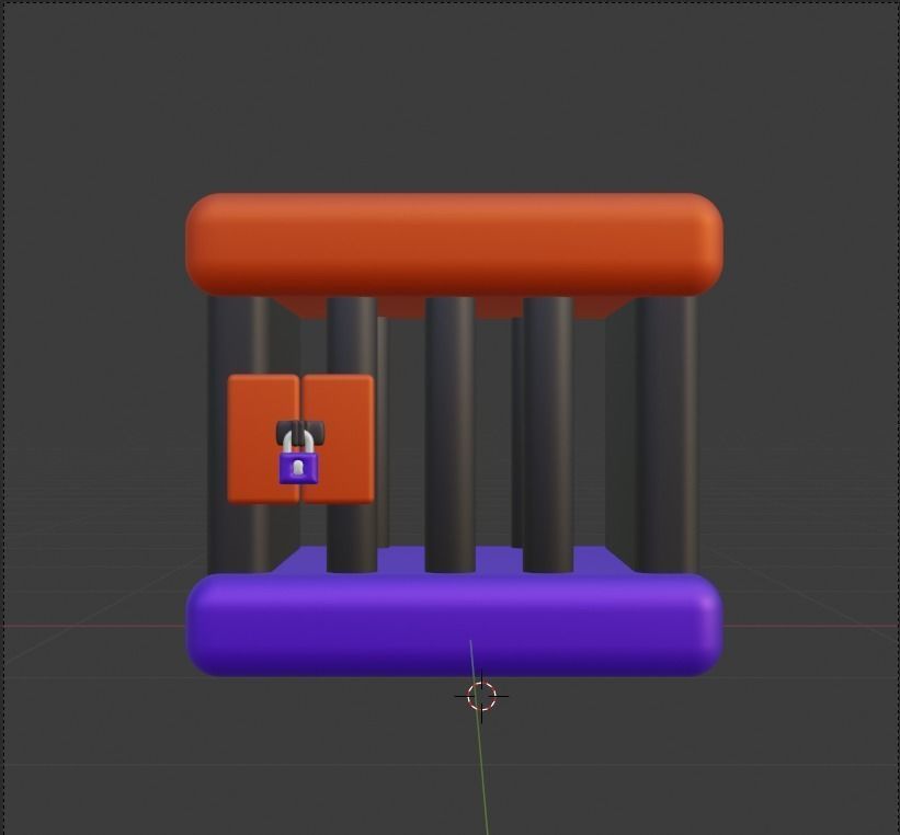 Law and Justice 3d Illustration  Icon Pack  3D model_70