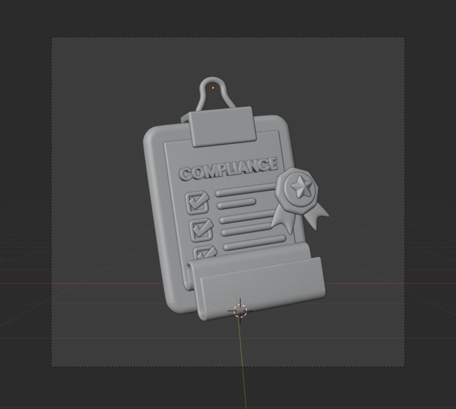 Law and Justice 3d Illustration  Icon Pack  3D model_12