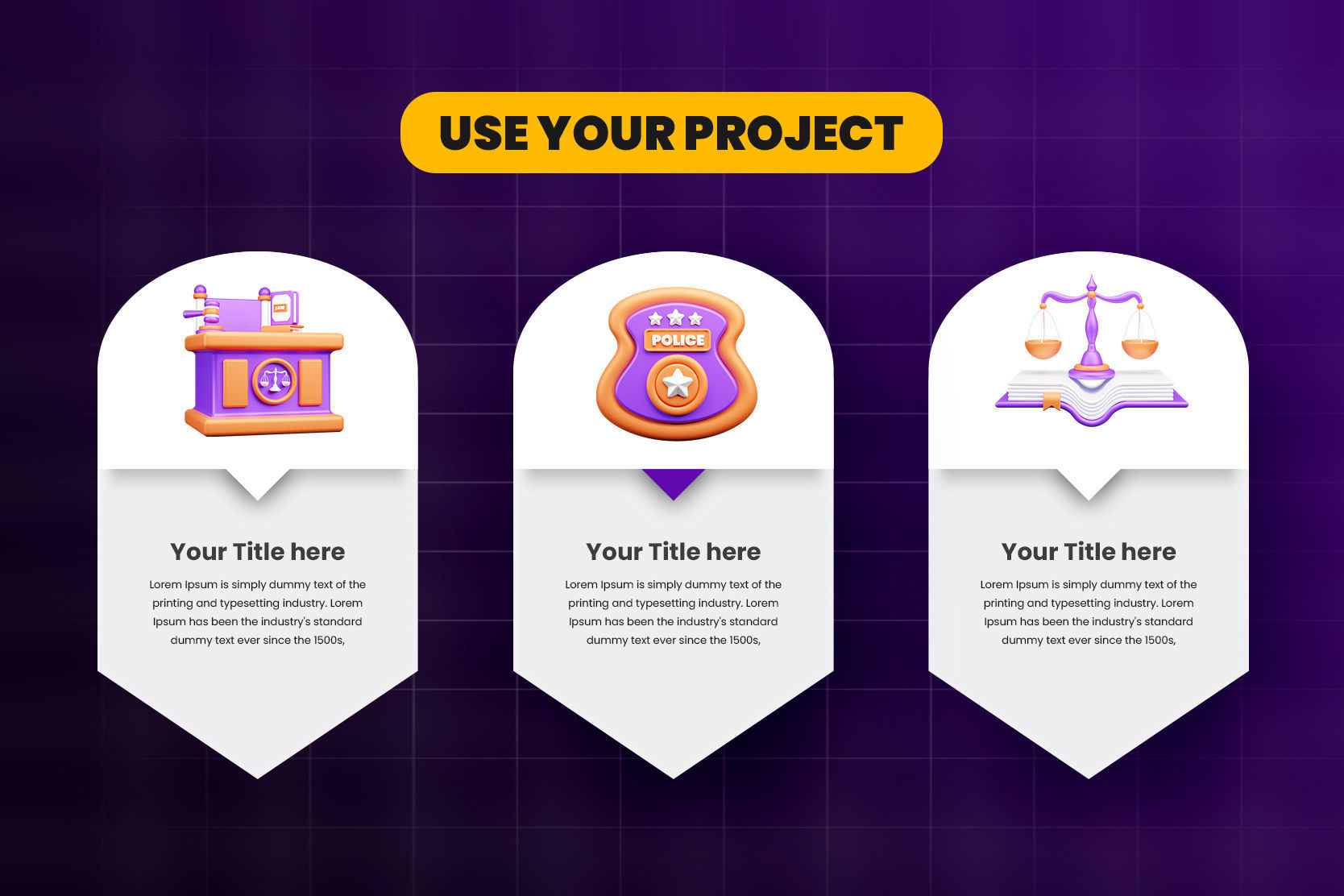 Law and Justice 3d Illustration  Icon Pack  3D model_4