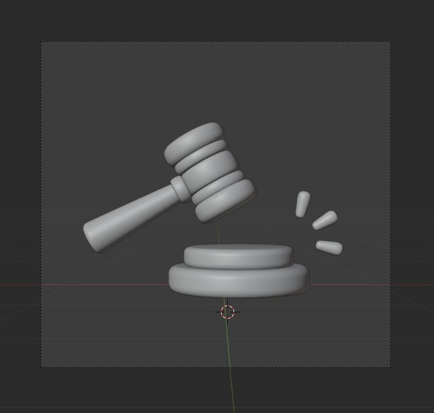 Law and Justice 3d Illustration  Icon Pack  3D model_26