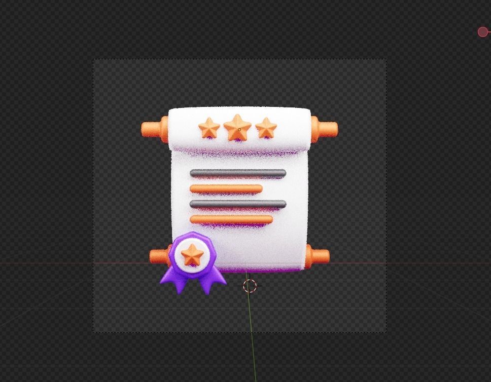 Law and Justice 3d Illustration  Icon Pack  3D model_11