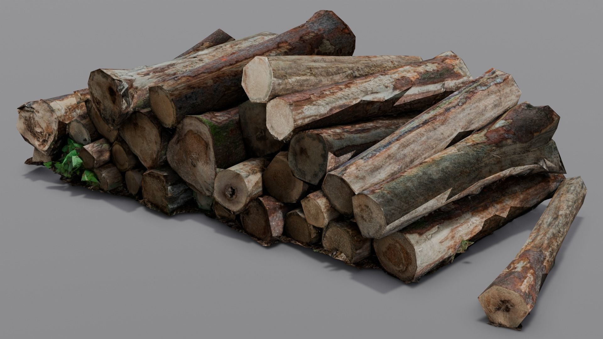 Wood 3D Model Low-poly 3D model_13