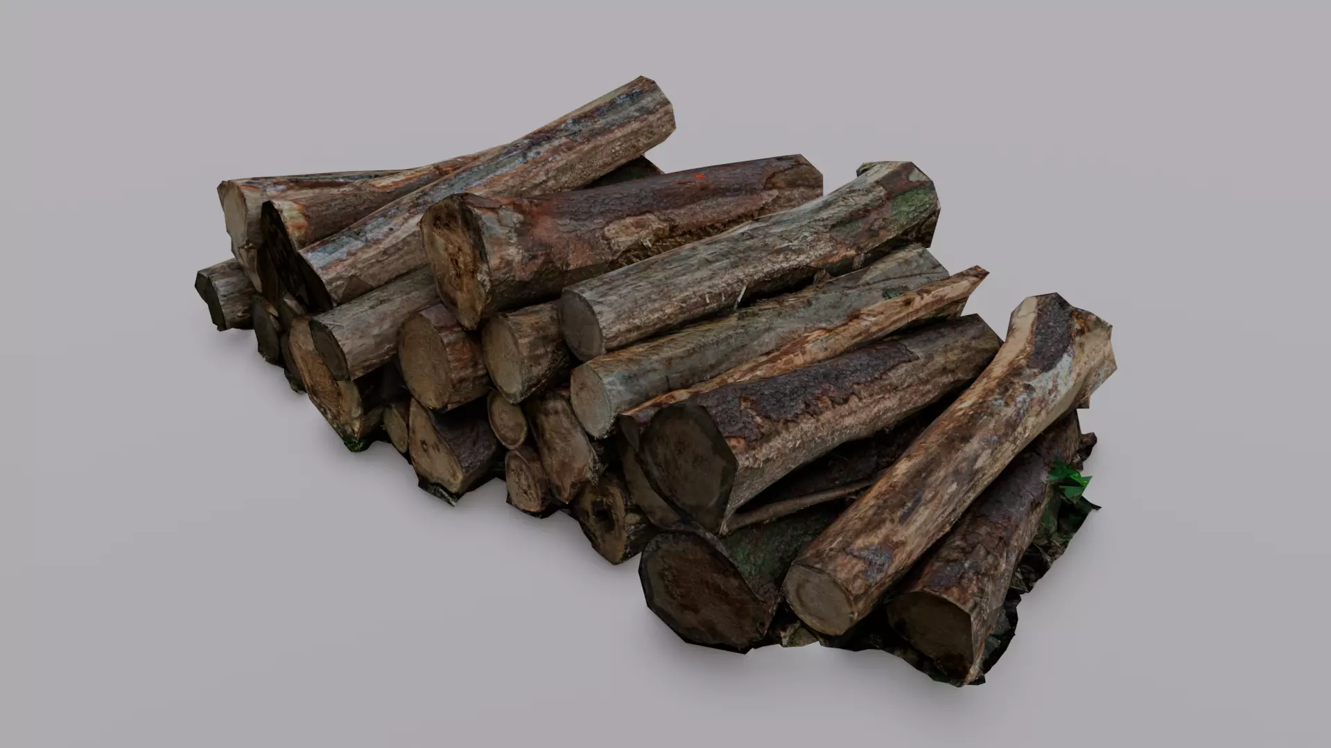 Wood 3D Model Low-poly 3D model_0