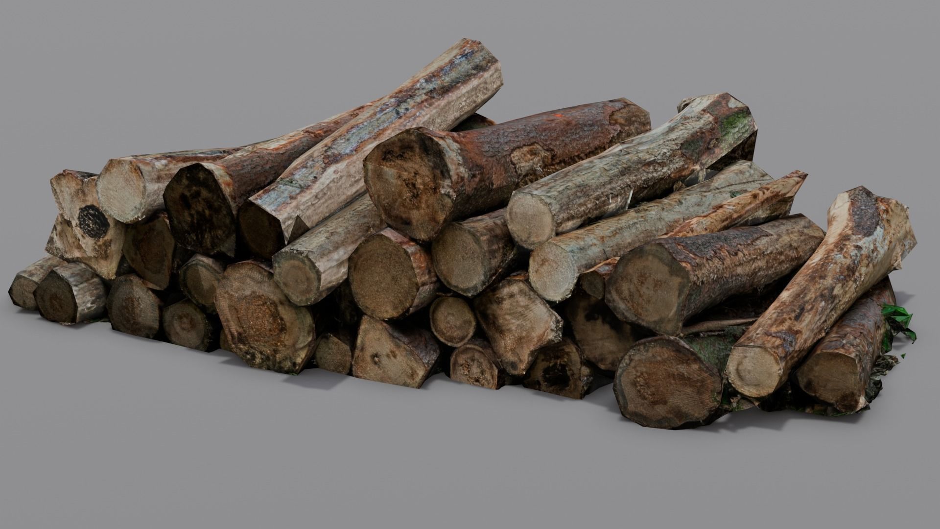 Wood 3D Model Low-poly 3D model_18