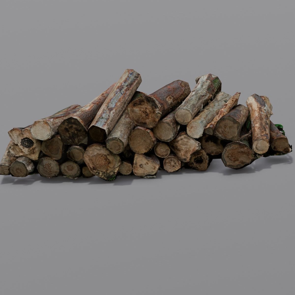 Wood 3D Model Low-poly 3D model_7