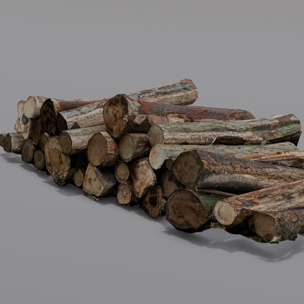 Wood 3D Model Low-poly 3D model_6