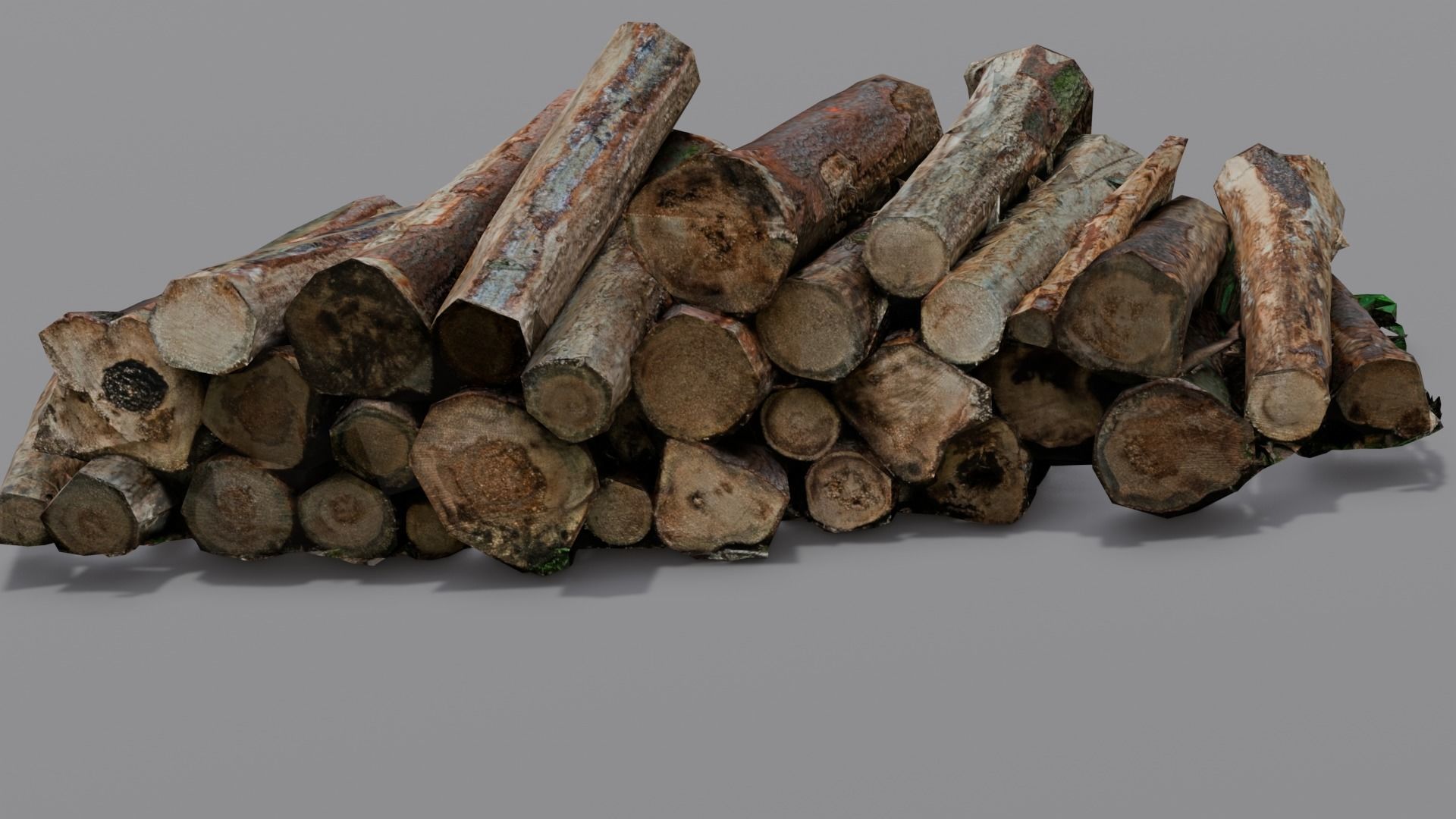 Wood 3D Model Low-poly 3D model_8